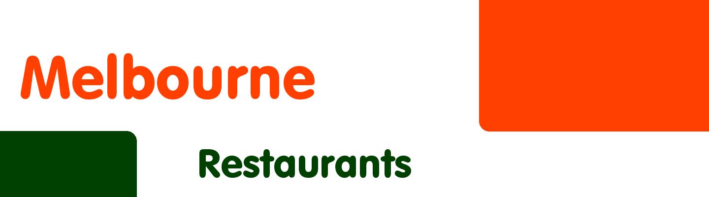 Best restaurants in Melbourne - Rating & Reviews